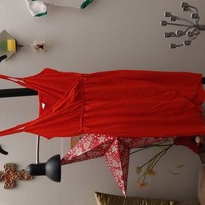 Cute red summer dress